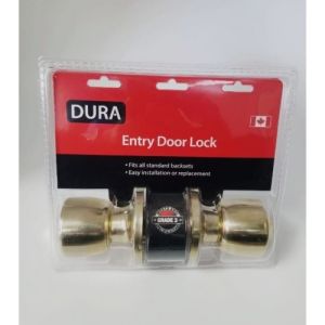 Dura Single Cylinder Ball Entrance Lock - PB