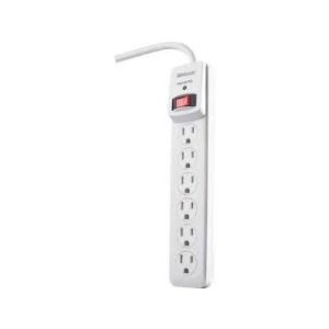 6-Outlet Surge Strip with 3' Cord