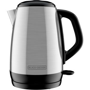 Black & Decker Cordless Kettle 1.7L Rapid Boil, Auto Shutoff, Stainless Steel