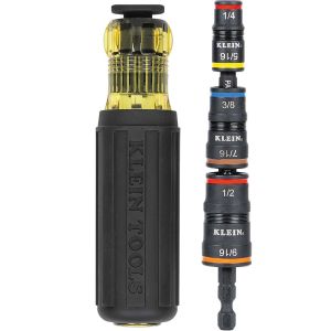 Klein 7-in-1 Impact Rated Flip Socket Set with Handle