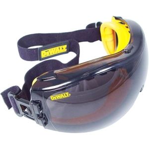 Dewalt Concealer Tinted Anti-Fog Dual Mold Safety Goggles, Dark Lens