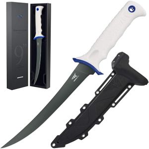 KastKing Spartacus Fillet Knife, Razor Sharp 8Cr14 Stainless-Steel Blade 9