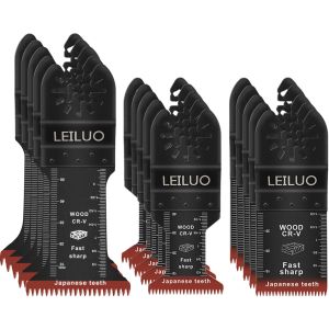 LEILUO Japanese Teeth Oscillating Tool Blades 15pc