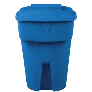 Bin - 96 Gallon with Wheels - Granite Blue - Roto