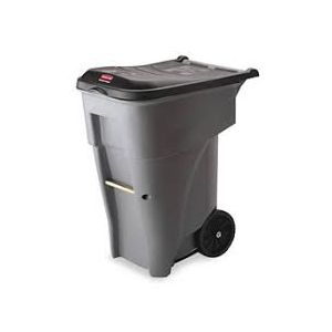 Bin - 65 Gallon with Wheels - Granite Grey - Roto
