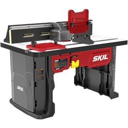 Skil Benchtop Portable Router Table with Dual Sided Integrated Bit Storage