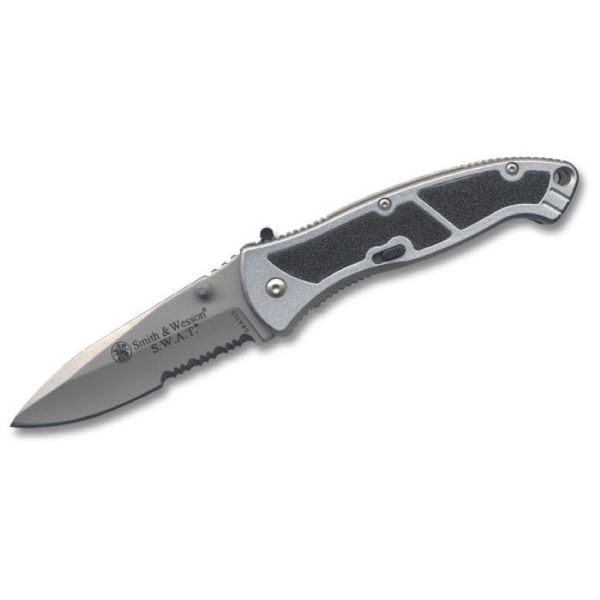 Smith and Wessen Large Swat Assisted Serrated Drop Point Blade