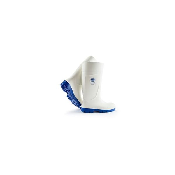 Viking White Upper Blue Sole Steel Toe Rubber Boots