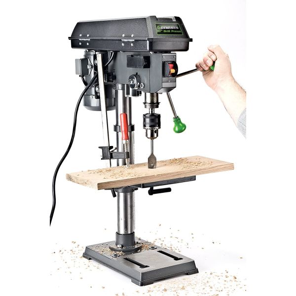 Genesis 10" 5Speed 4.1 Amp Drill Press with 5/8" Chuck Integrated LED
