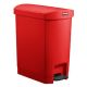 Slim Jim Resin S/Step Bin Red 8G/30L - RUBBERMAID