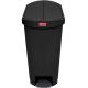 Slim Jim Resin S/Step Bin 50L/13Gal - Black - RUBBERMAID