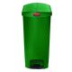 Slim Jim Resin S/Step Bin 68L/18Gal Green - RUBBERMAID