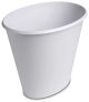 Bin - 2.5 Gallon (10Qts./9.5Ltr) Oval Wastebasket White - Sterlite