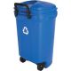 34 Gallon Wheeled Recycle Trash Can Blue - UNITED SOLUTIONS