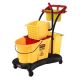 Rubbermaid - Mop Bucket with Trolley Mopping Wave Break (Yellow)