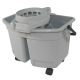 Impact 15Qt Combo Plastic Gray Divided Mop Pail with Wringer