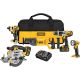 DEWALT-Tool Combo Set 20 Volt Li-ion 5pc in carry bag