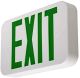 Exit Sign Modern Design - Green; LED; White; Battery Back Up