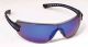 Gateway Cobra Black Frame with Blue Mirror Lens Glasses