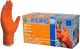 Gloveworks Orange Nitrile Powder Free Gloves - L