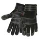 MEMPHIS -Multitask  Black Split Deerskin Back, Blk. Grain Leather Palm Large