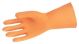 Memphis Orange Flock Lined Neoprene/Latex Blend - Large