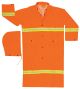 Raincoat with Reflective Strips Orange  201CR - Large