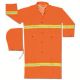 Raincoat with Reflective Strips Orange  201CR - XXXL