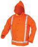 Orange Rain Jacket with Reflective Strips 351 - L Luminator