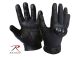 Rothco Hard Knuckle Tactical Gloves - Black Leather