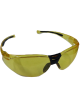 Safety Glasses - Yellow Lens, Clear Frame, Orange highlights