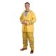 Yellow Rain suit w/two bar reflective tape on arms & legs-2XL