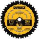 Dewalt 7 1/4' 24 Teeth Saw Blade