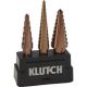 Klutch - 3pc Cobalt Step Bit Set