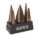 Klutch - 5pc Cobalt Step Bit Set