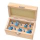 Shop Fox 10pc General Purpose Router Bit Set 1/4