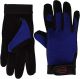 Cow Split Leatherpalm with Lycra Back Black Glove