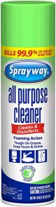 Sprayway SW5002R All Purpose Disinfectant Cleaner, Foaming Action, 19 Oz