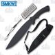 Schrade Mini Bolo II Black 3CR13 Stainless Steel Blade Black Rubber Handle