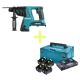 Makita 18Vx2 Mobile 26mm SDS Plus Rotary Hammer w/4 Batteries & Charger
