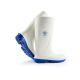Viking White Upper Blue Sole Steel Toe Rubber Boots