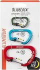 SlideLock Carabiner Aluminum - 3pk Assorted