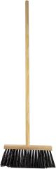 Plastic Bristle Yard Broom c/w Handle