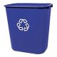 Bin - 06 Gallon / 26.6 L Medium Blue Recycling - RUBBERMAID