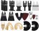LEILUO - Set of 81 Oscillating Blades for Cutting Metal, Wood and Plastic
