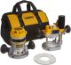 DEWALT 2-1/4 HP (MAX. MOTOR HP) EVS FIXED BASE / PLUNGE ROUTER COMBO KIT W / SOF