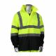 PIP Ripstop Black Bottom Rain Jacket 3 Pockets, Hood Mic Tabs, Zipper - Lime