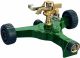 Orbit Brass Impact Sprinkler on Wheeled Base, Green