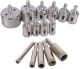 Bleiou 15 Pcs Diamond Coated  Hole Saw Drilling Bits Set 6-50mm Tile/Marble/Glas
