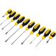Stanley Flat/Slotted & Phillips Screwdriver Set w/Black Phosphate Coating 10pc